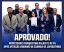 Professores conquistam reajuste de 6% após votação unânime na Câmara de Japaratinga.